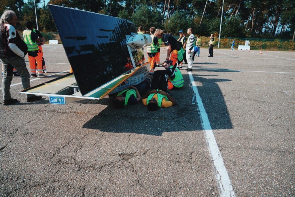 Moments from iLumen European Challenge 2024 where Chalmers Solar Team participated with their race car powered by ENEPAQ BMS.